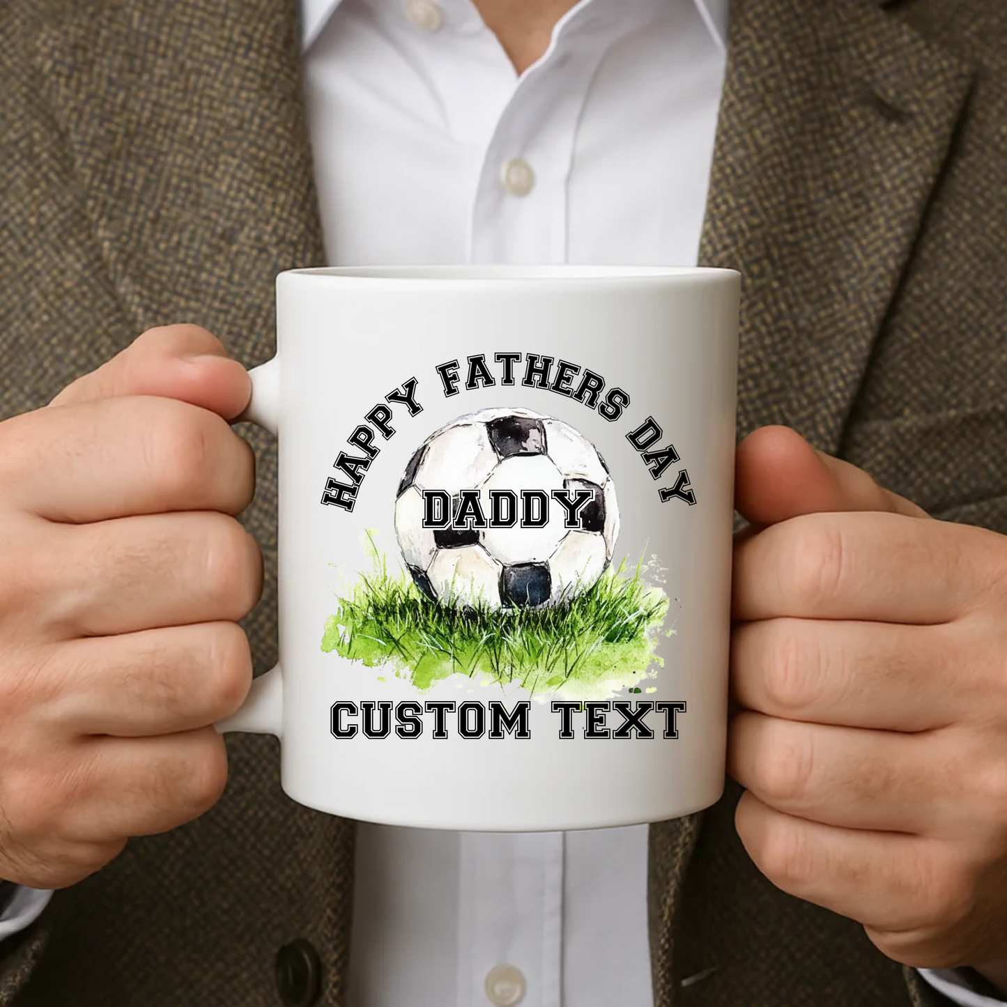 UVDTF - Happy Fathers Day Football Decal