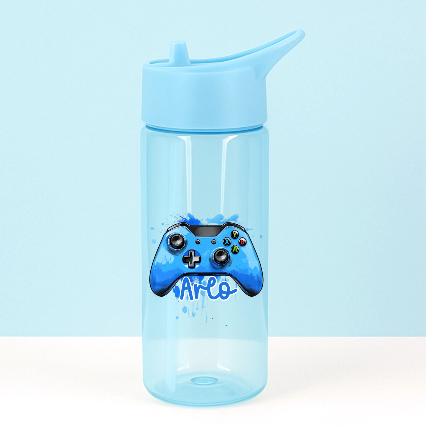 UVDTF - Blue Gaming Controller Water Bottle Decal