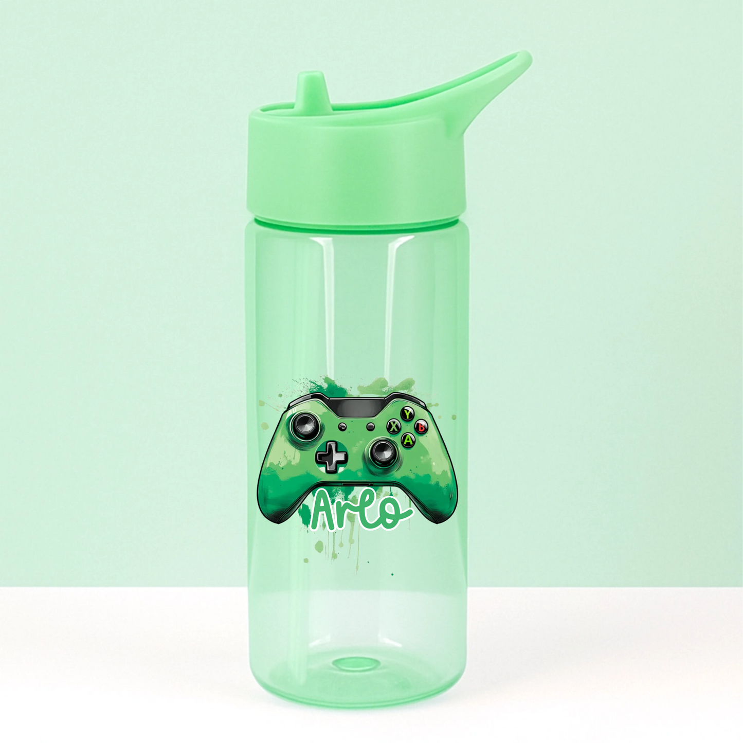 UVDTF - Green Gaming Controller Water Bottle Decal