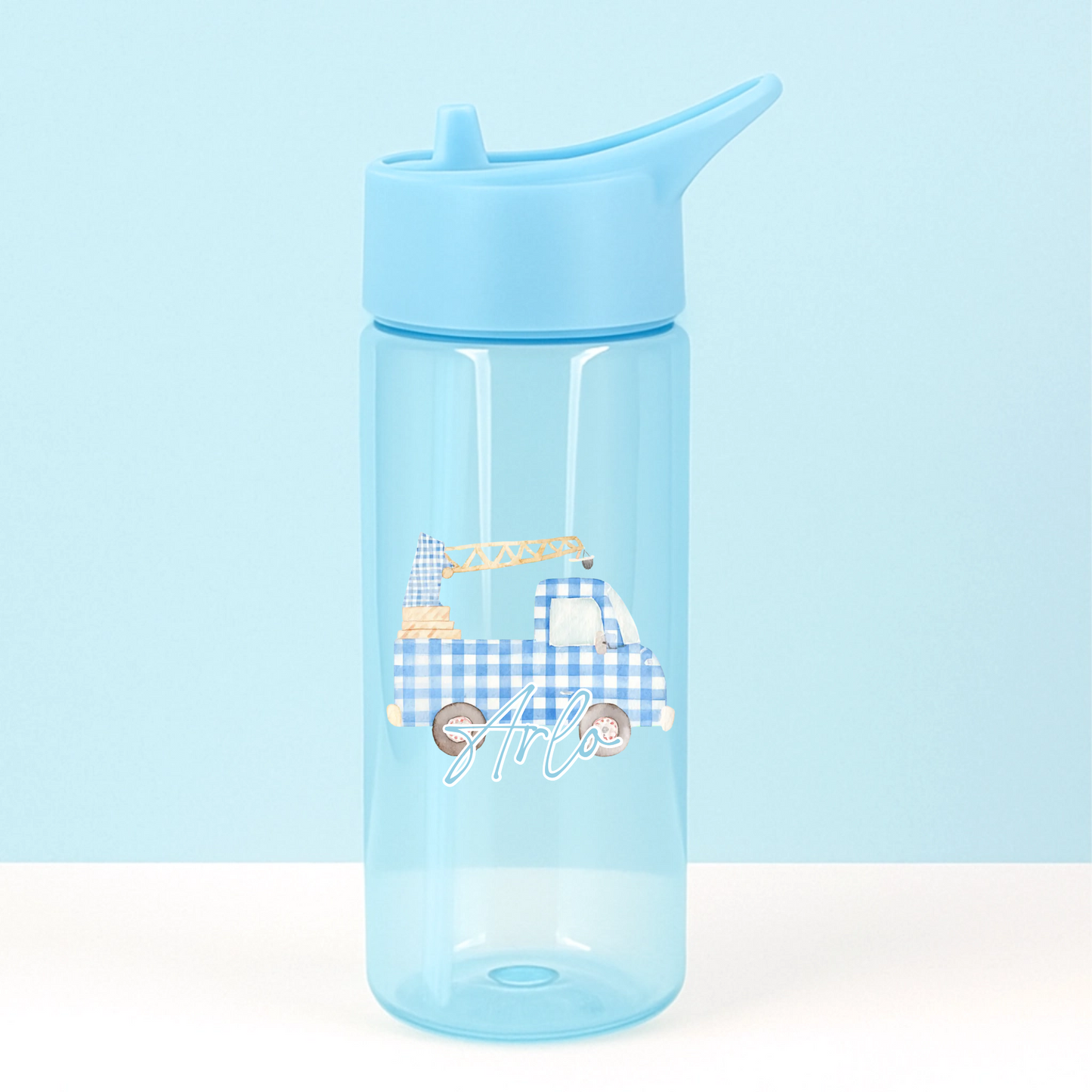 UVDTF - Blue Truck Water Bottle Decal