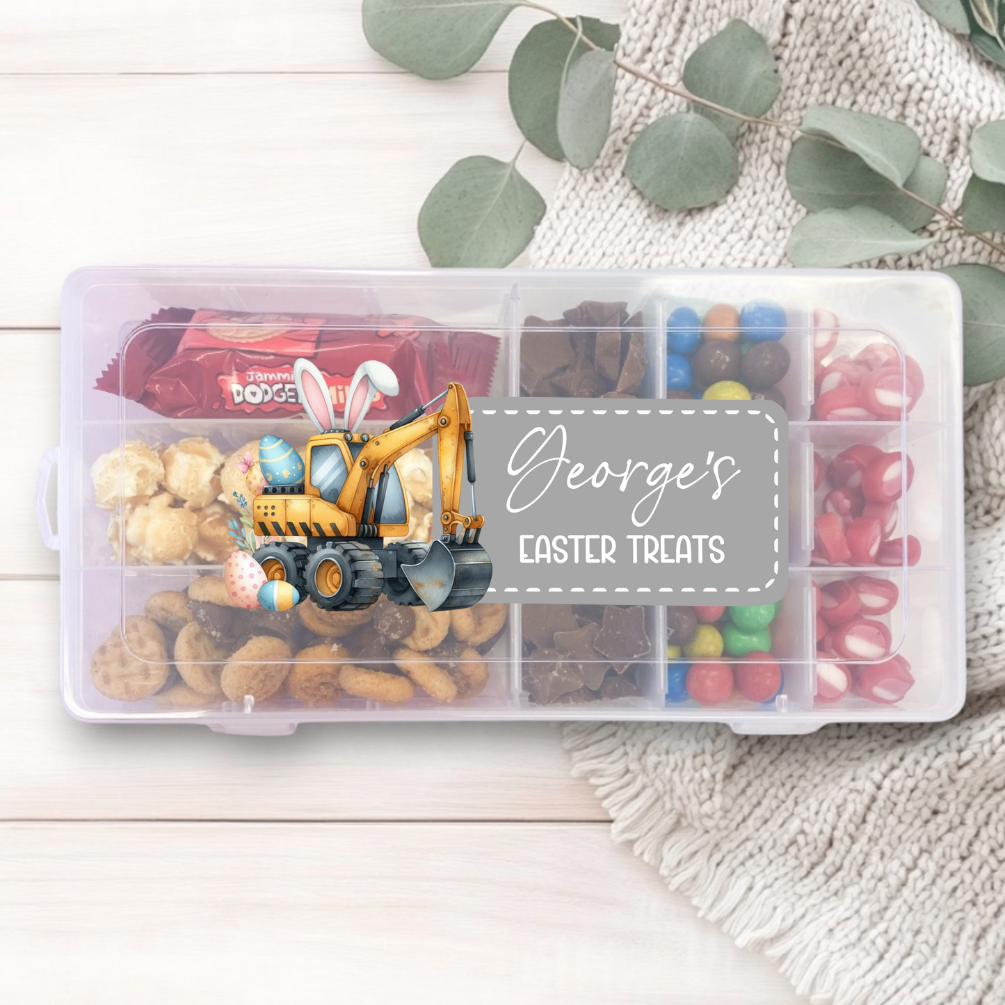 UVDTF - Easter Snack Box Decal Digger Bunny