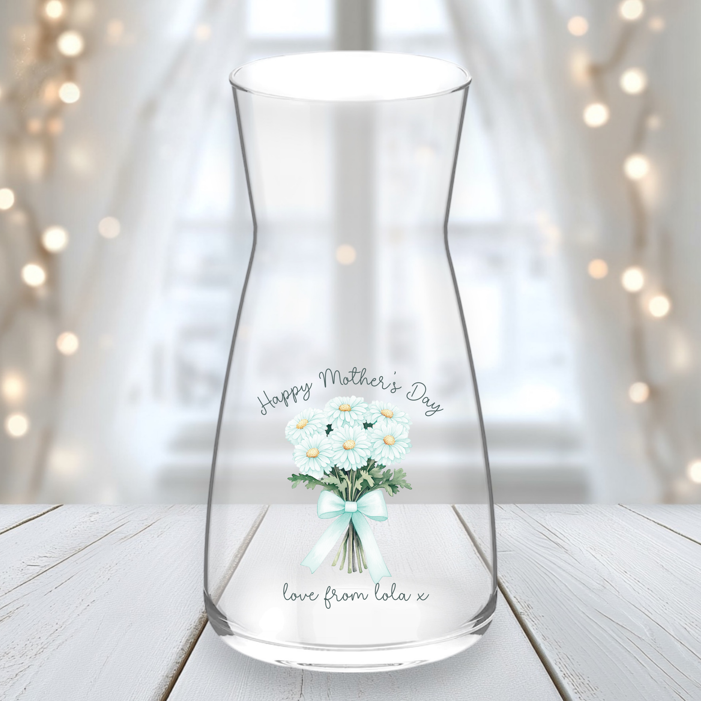 UVDTF Mint Flowers - Vase Decal