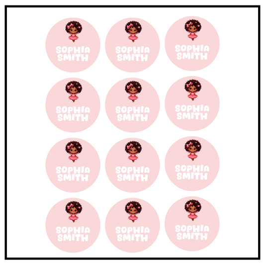 Ballet Circle Name Labels