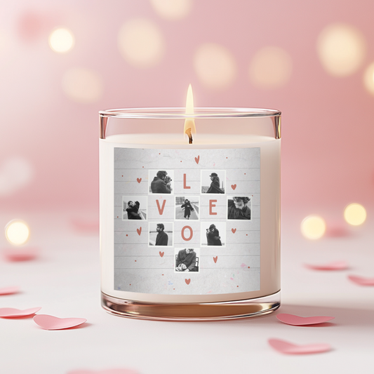 Love Collage Candle Label