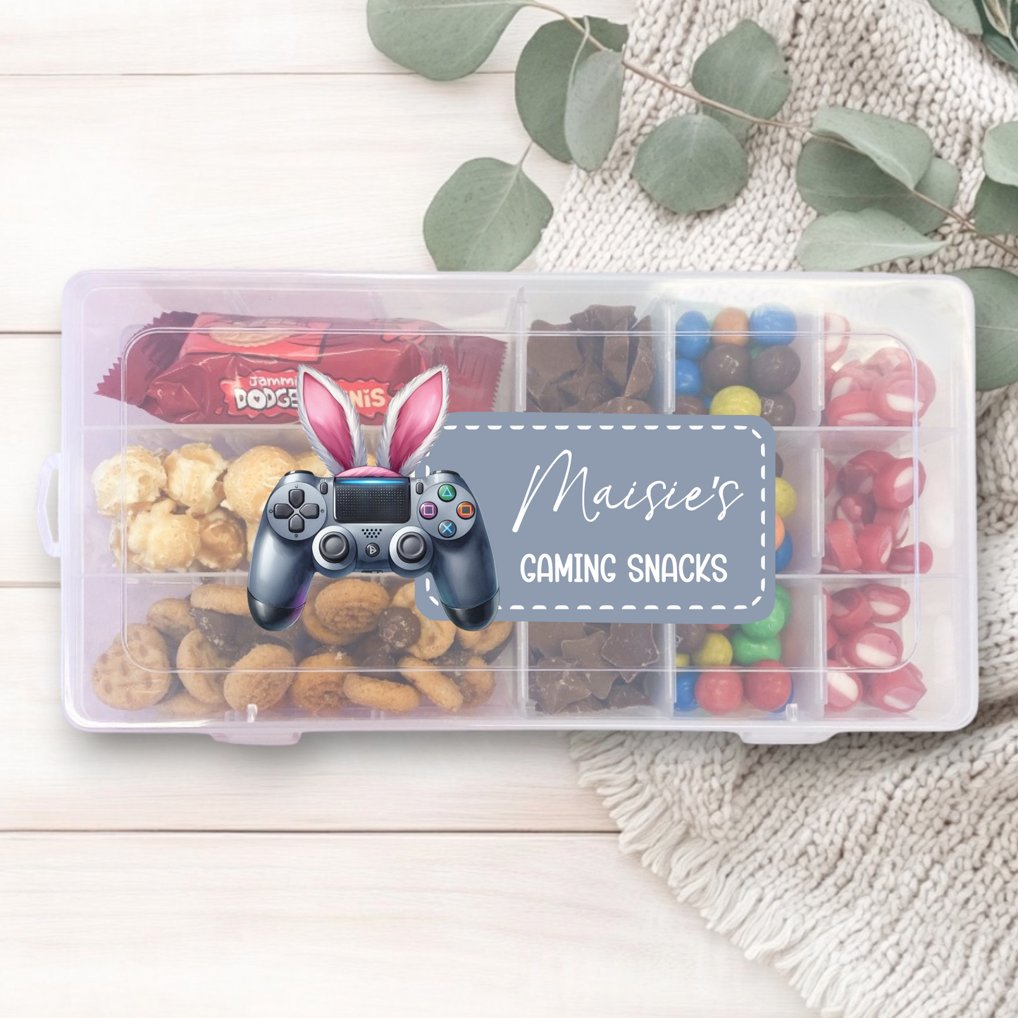 UVDTF - Easter Snack Box Decal Controller Bunny Pink