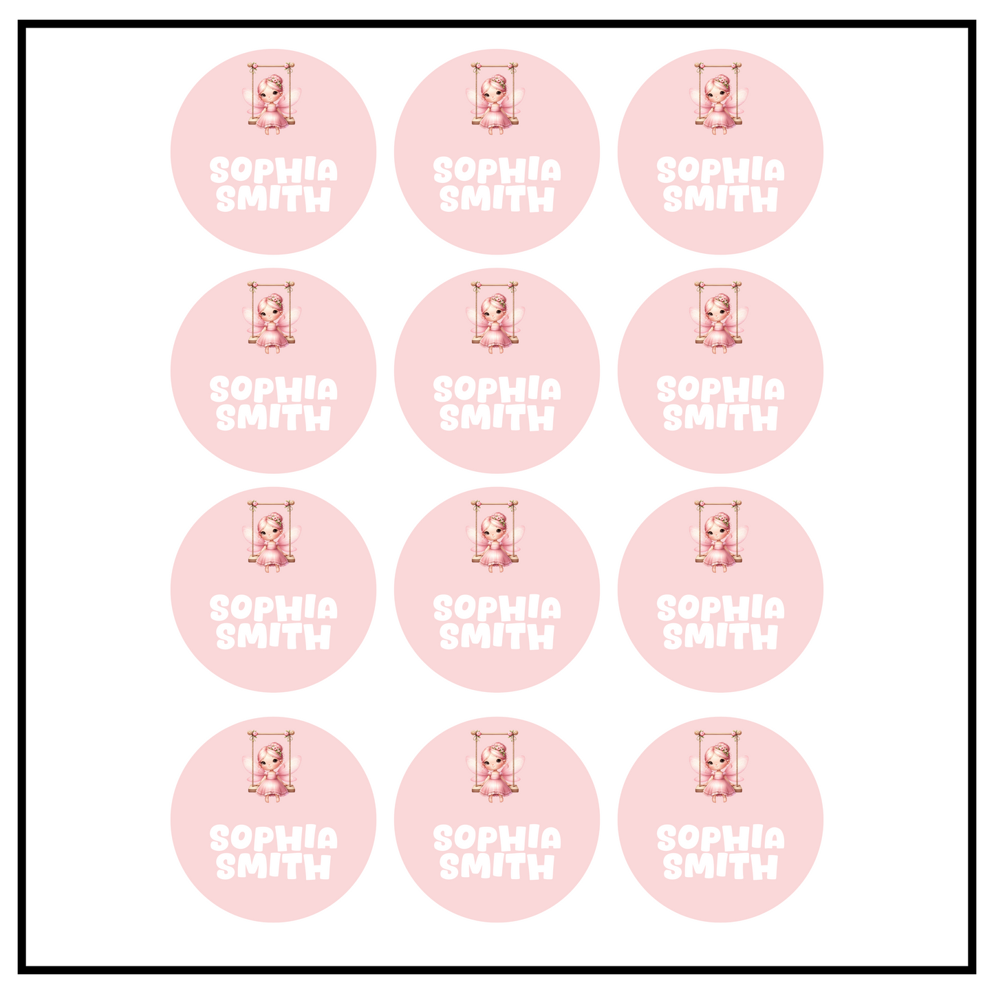 Fairy Circle Name Labels