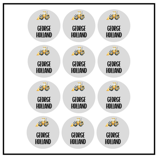 Construction Circle Name Labels