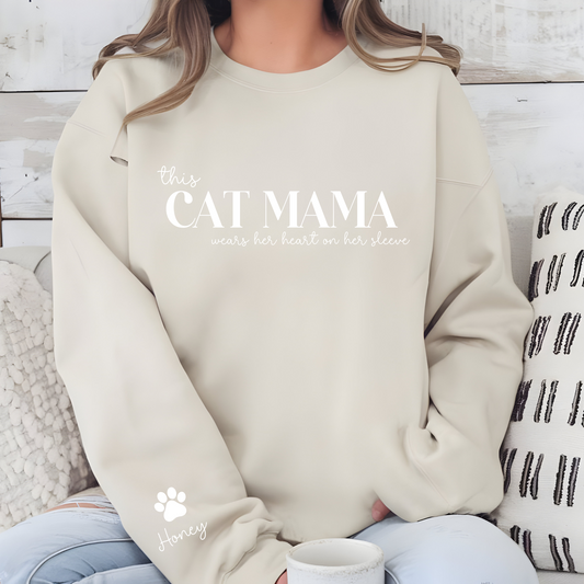 DTF - Cat Mama Sweatshirt Decal