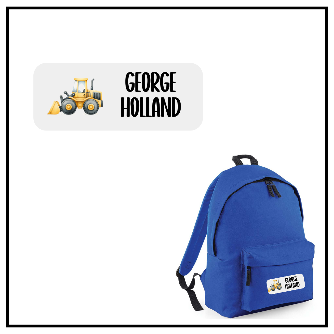 Construction Backpack Decal