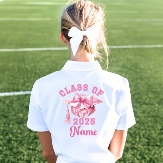 DTF School Shirt Leaver Decal -  Pink Class of 2025