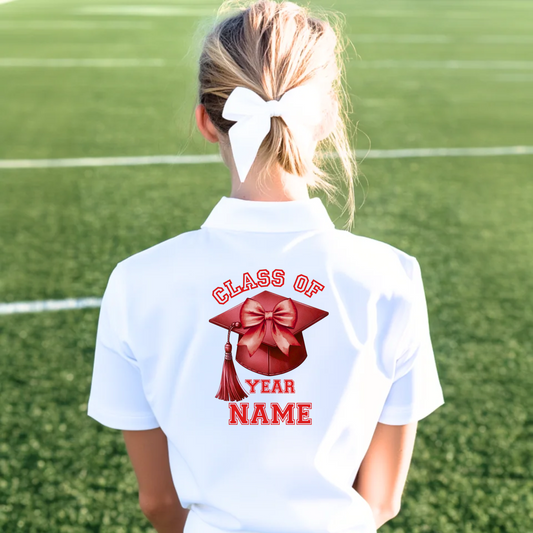 DTF School Shirt Leaver Decal -  Red Class of 2025
