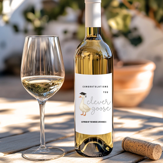 Clever Goose Wine Label