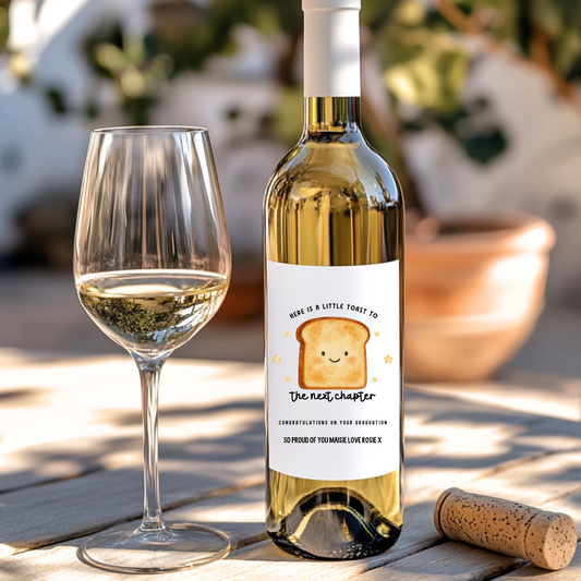 Toast To The Next Chapter  Wine Label