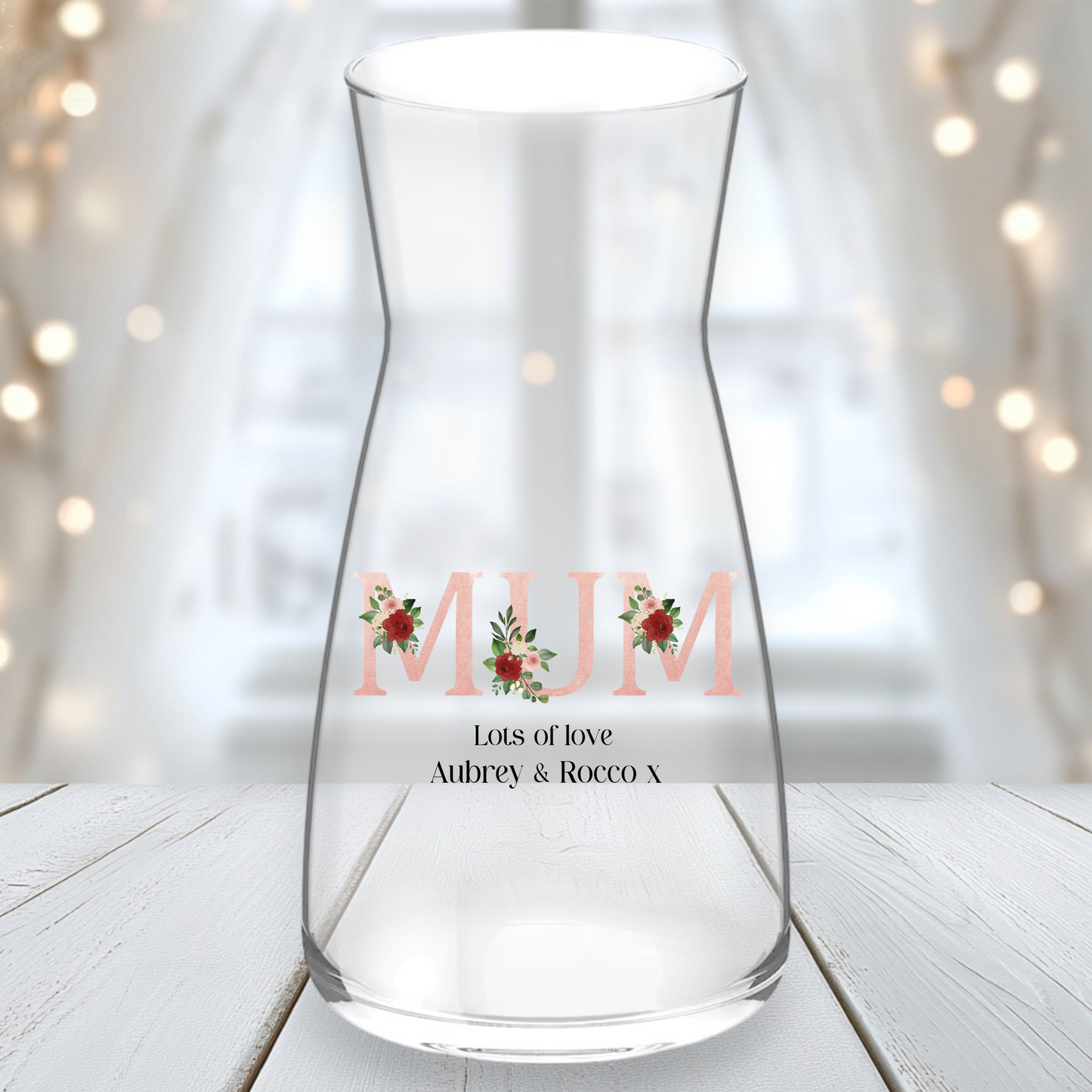 UVDTF Mum Flower Alphabet - Vase Decal