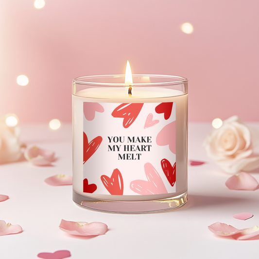 You Make My Heart Melt Candle Label