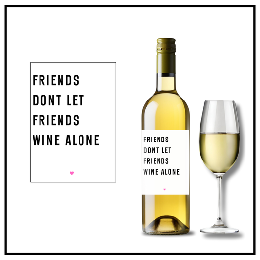 Wine Alone Wine Label