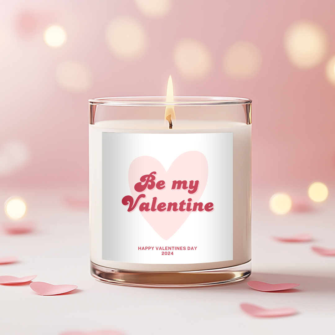 Be My Valentine Candle Label