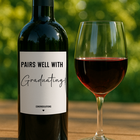 Pairs Well With Becoming a Teacher Wine Label