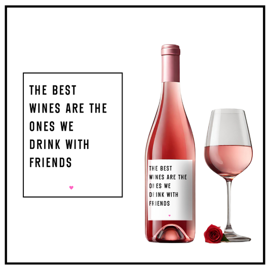 Drink With Friends Wine Label