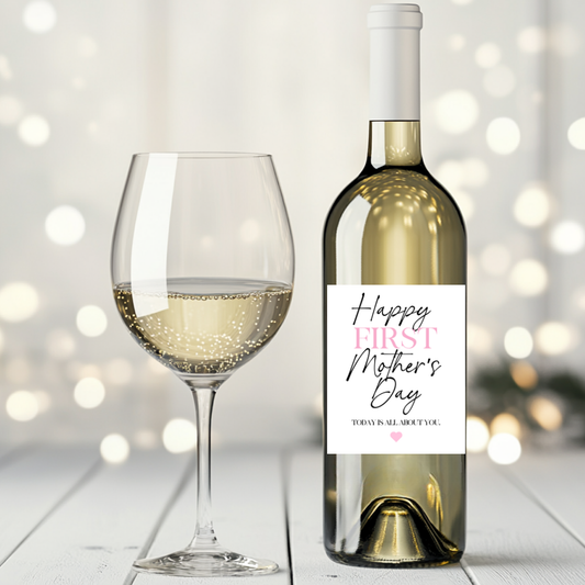 First Mother's Day Wine Label