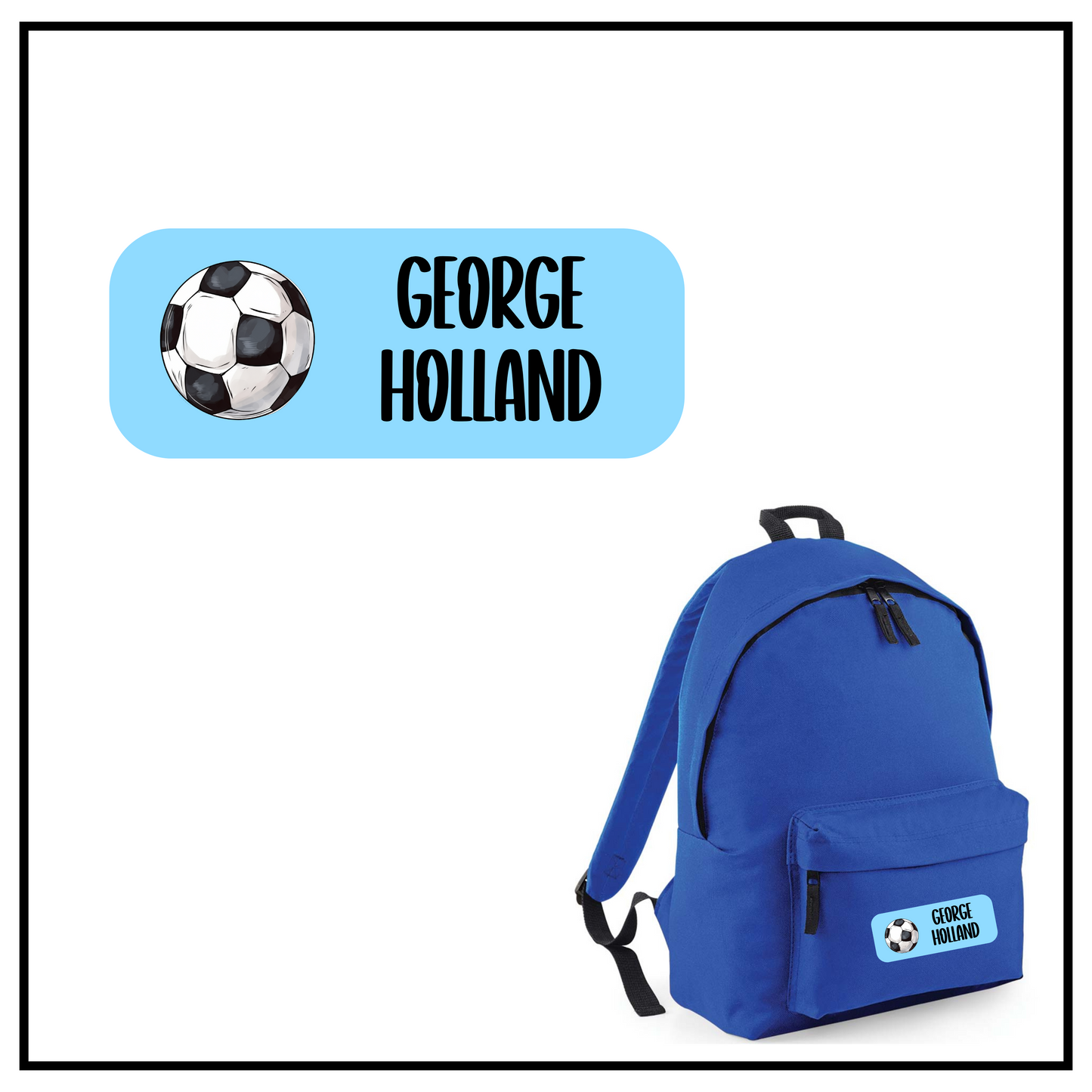 Football Backpack Decal