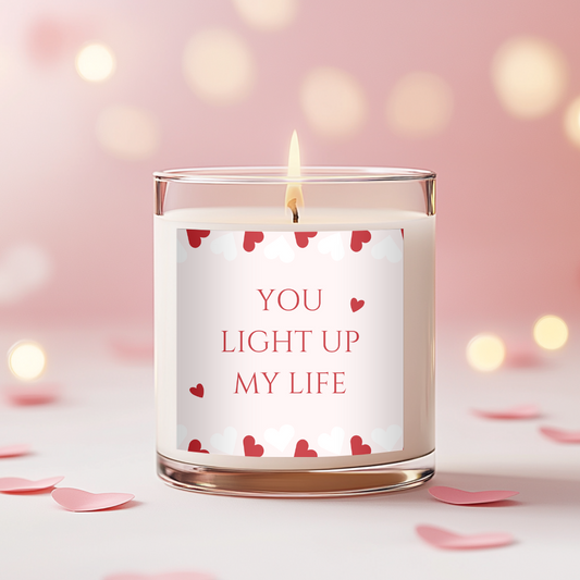 You Light Up My Life Candle Label