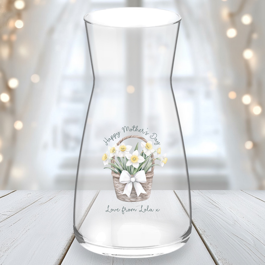 UVDTF White Daffodils - Vase Decal