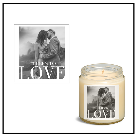 Cheers to Love Candle Label