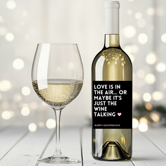 Love Is In The Air Wine Label