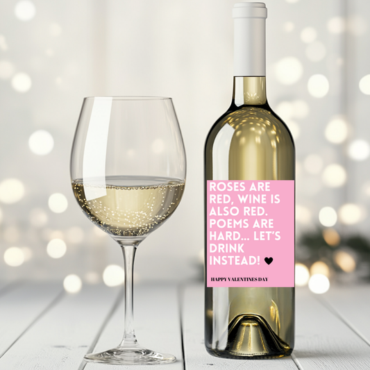 Roses Are Red Wine Label