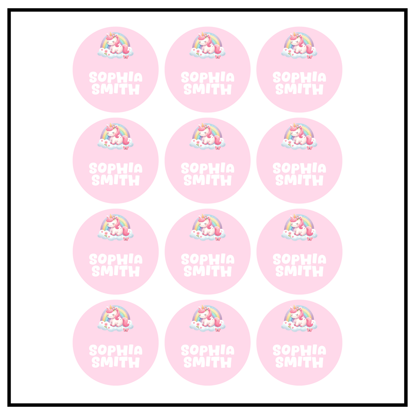 Fairy Circle Name Labels