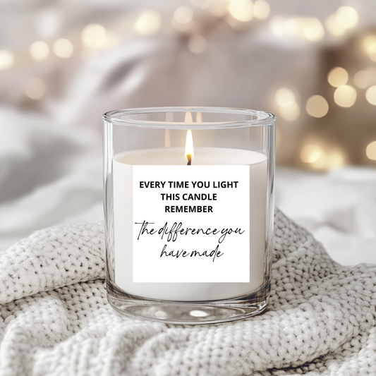 Make a Difference (non personalised) Candle Label