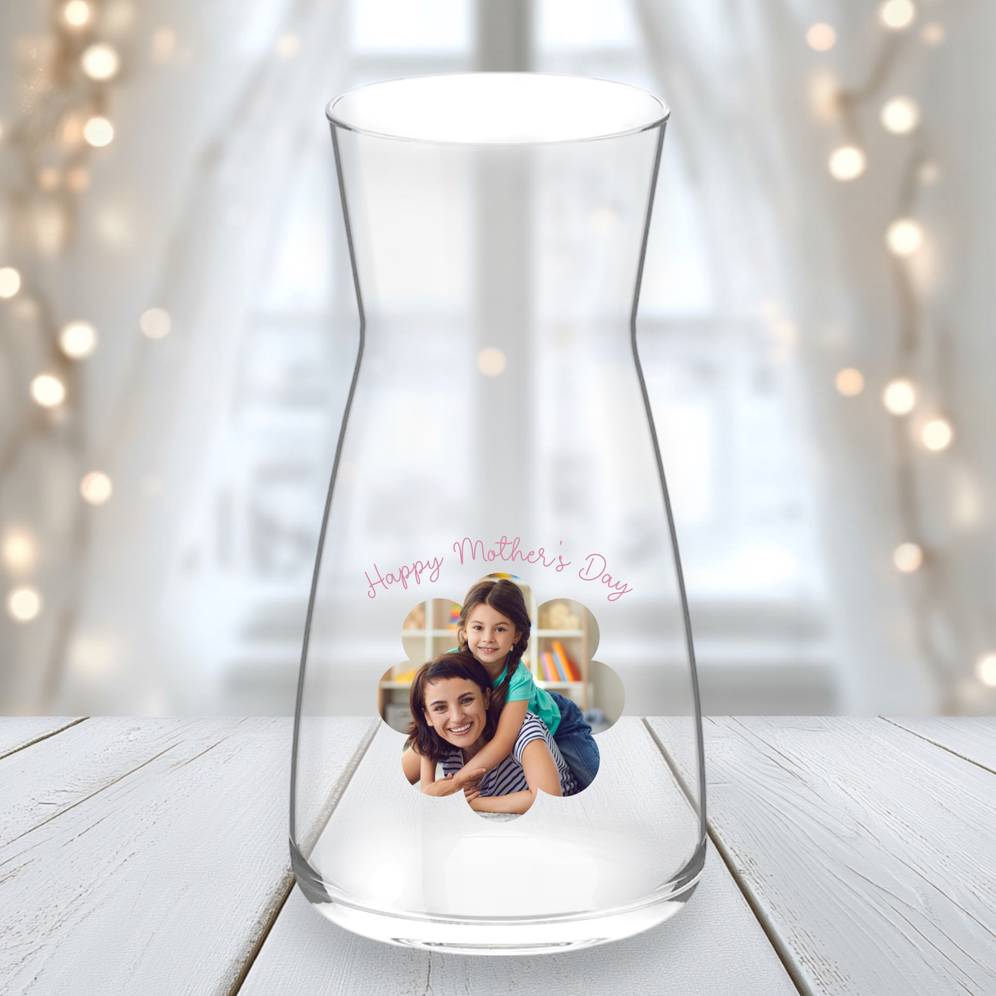 UVDTF Flower Photo Mothers Day - Vase Decal