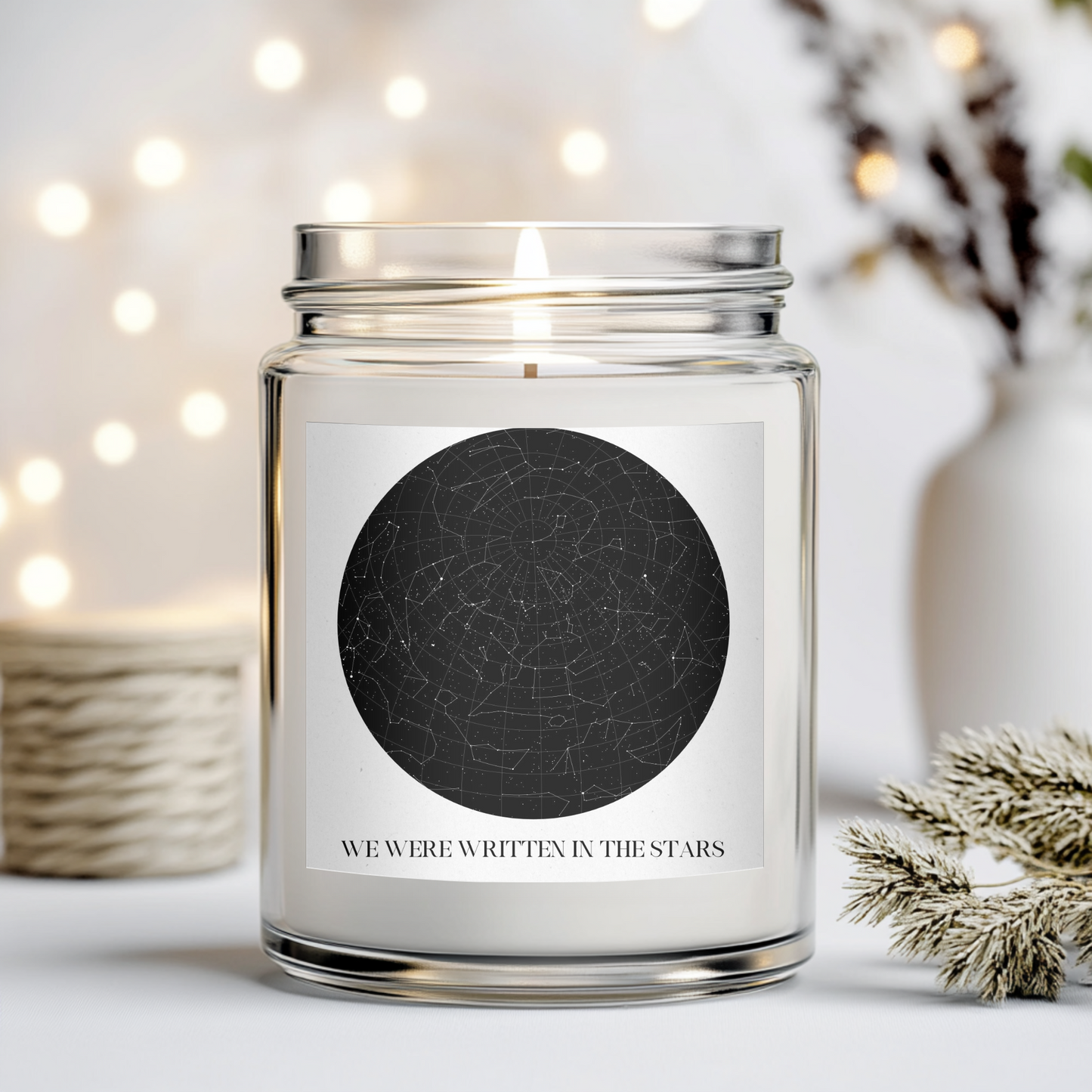 Stars Candle Label