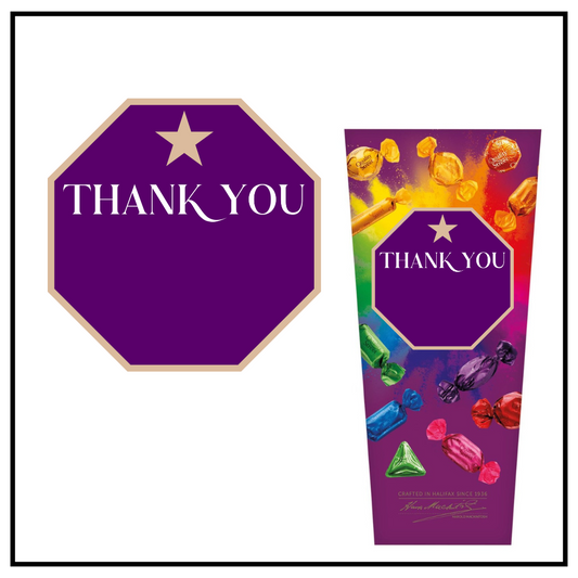 Purple Octagon Chocolate Decal