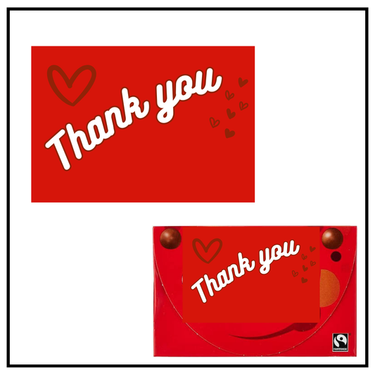 Red Rectangle Chocolate Decal